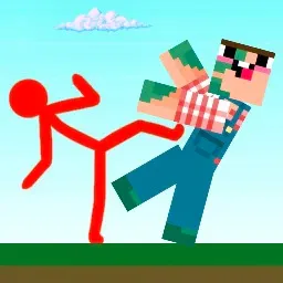 Red Stickman vs Craftmans